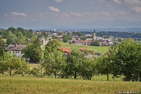 Gemeinde Tarsdorf Bezirk Braunau Aussicht über Entenwirt (Dirschl Johann) Österreich BR
